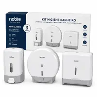 Kit Higiene Banheiro Completo New Classic Nobre – 3 Peças - imagem 1