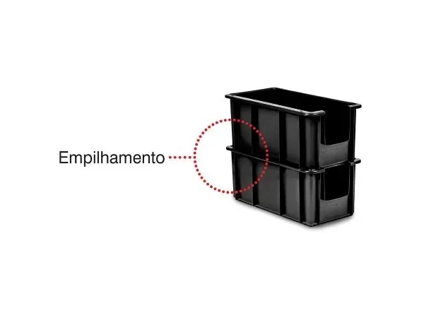 Caixa Plástica Fechada 14 Litros – MS14V – AZUL