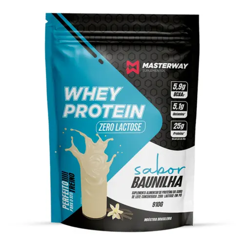 Whey Protein Zero Lactose 910g - Masterway Suplementos