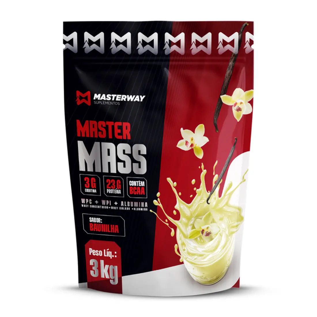 Hipercalórico Master Mass 3kg | Ganho de Massa Rápido - imagem 1
