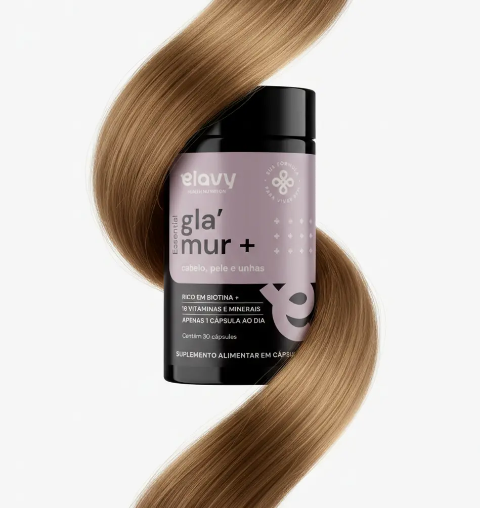 Elavy Health Glamur+ - Cabelo, Pele e Unhas (30 caps)