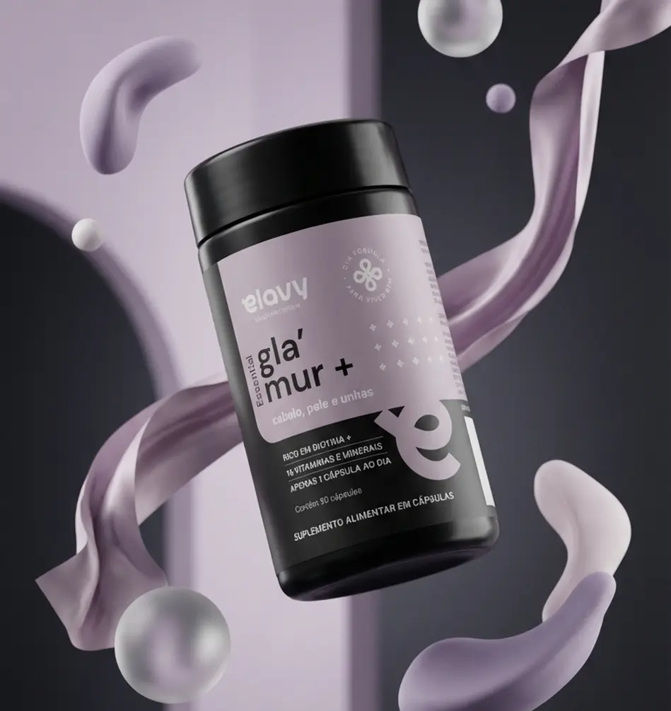 Elavy Health Glamur+ - Cabelo, Pele e Unhas (30 caps)