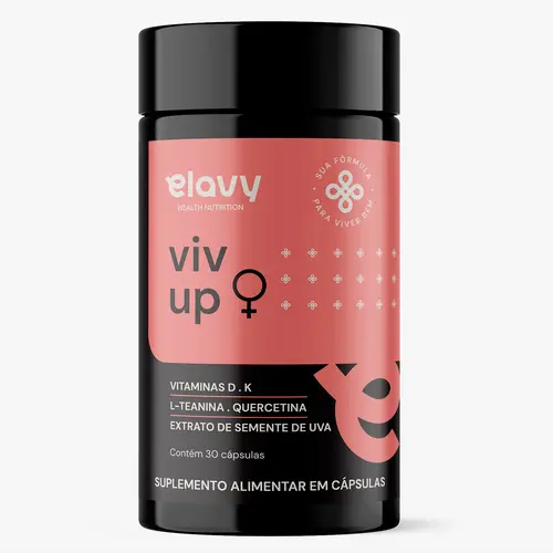 Elavy Health Viv Up - Vitaminas D, K, L-Teanina & Quercetina