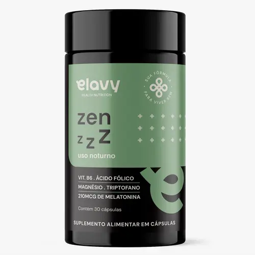 Elavy Health Zen - Uso Nortuno c/ 210mg de Melatonina