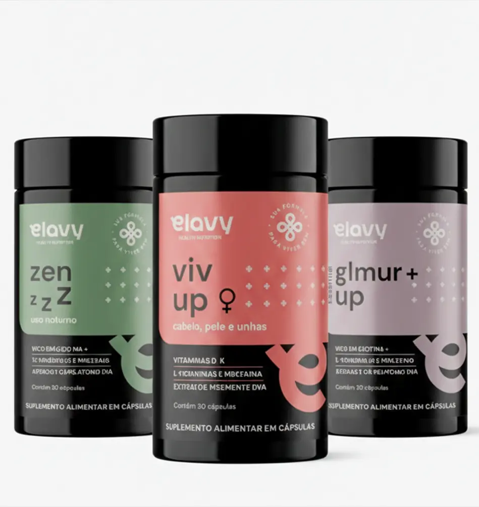 Elavy Health Glamur+ - Cabelo, Pele e Unhas (30 caps)