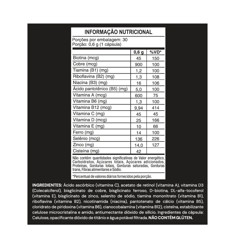 Gla'mur Multivitamínico Beleza | Elavy Health