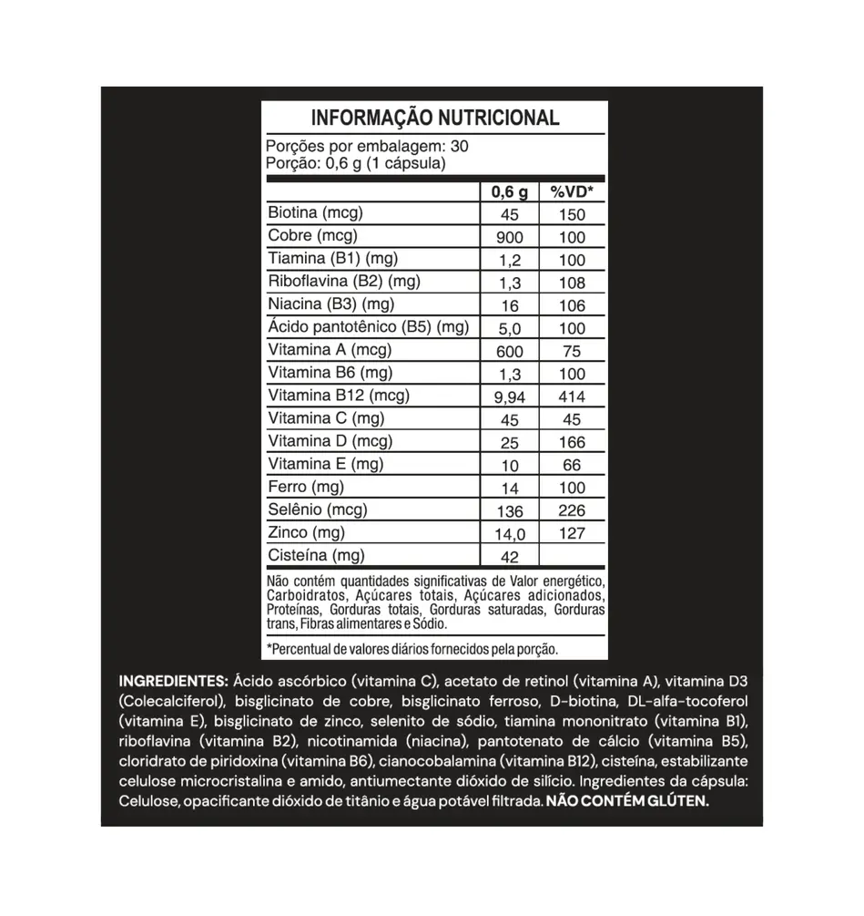 Gla'mur Multivitamínico Beleza | Elavy Health