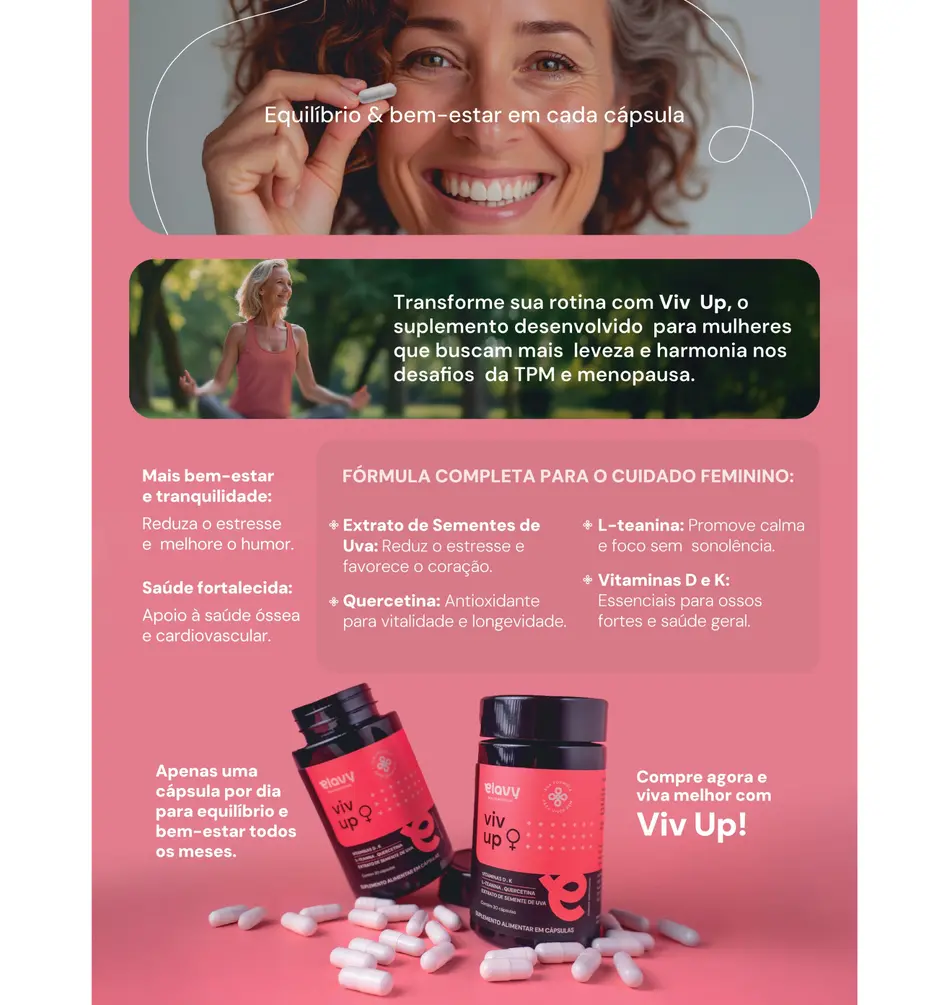 Viv Up: L-teanina + Antioxidante + D3 333%VD | Elavy