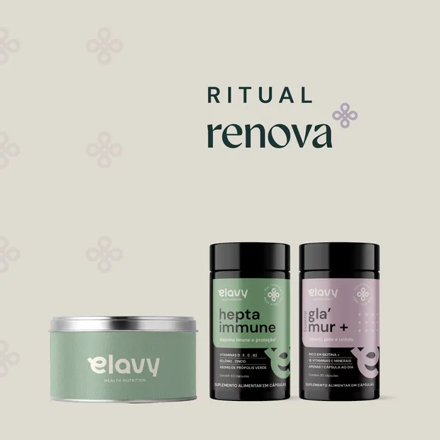 Ritual Renova - Biotina, Própolis Verde com Vitaminas e Chá Revigorante