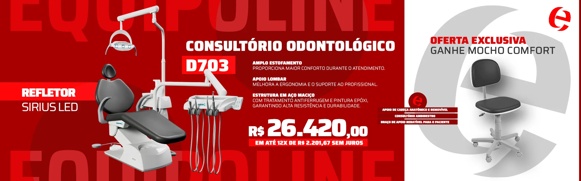 Banner Consultório Odontológico D703 - Saevo