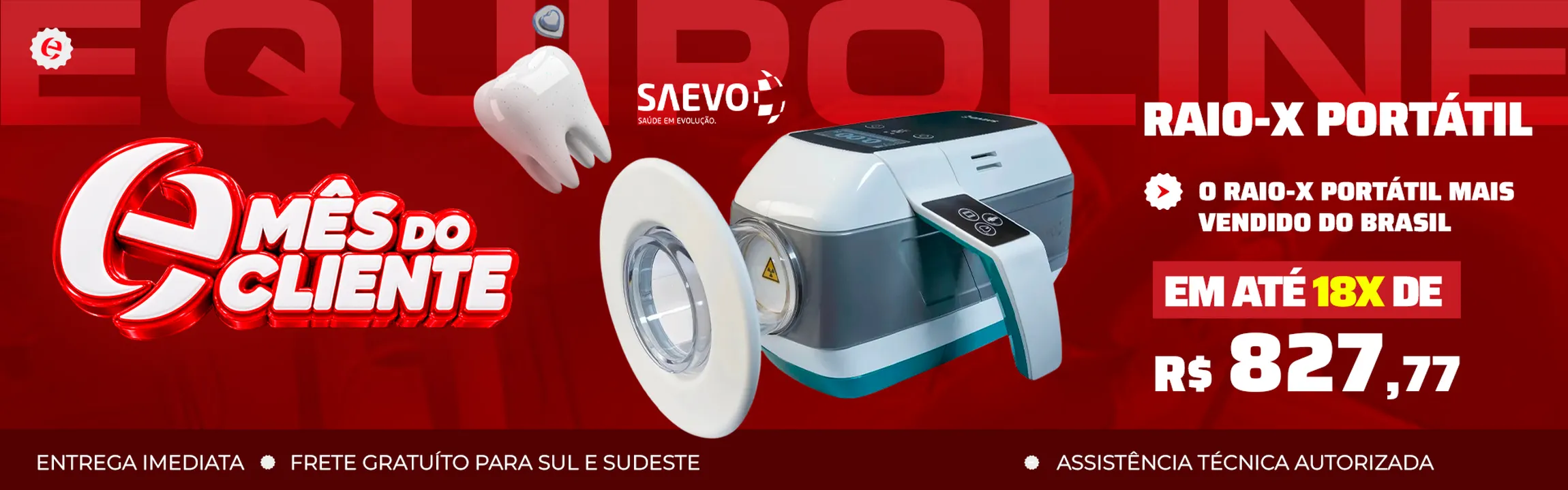 Banner Raio - X portátil Saevo