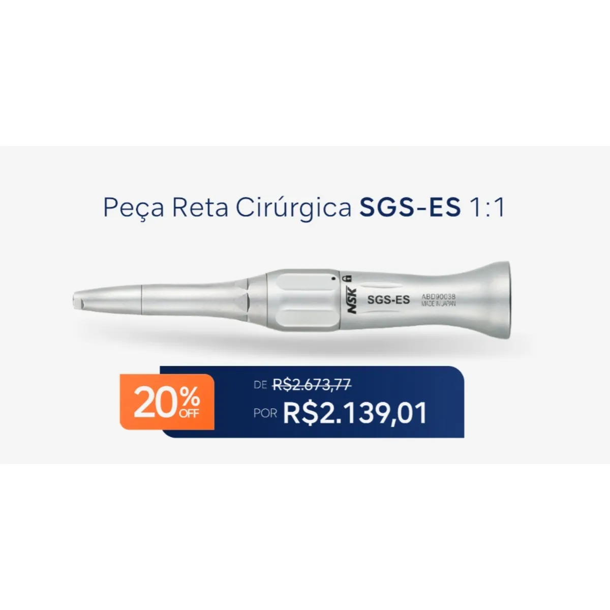 Peça Reta Cirúrgica 1:1 SGS-ES NSK