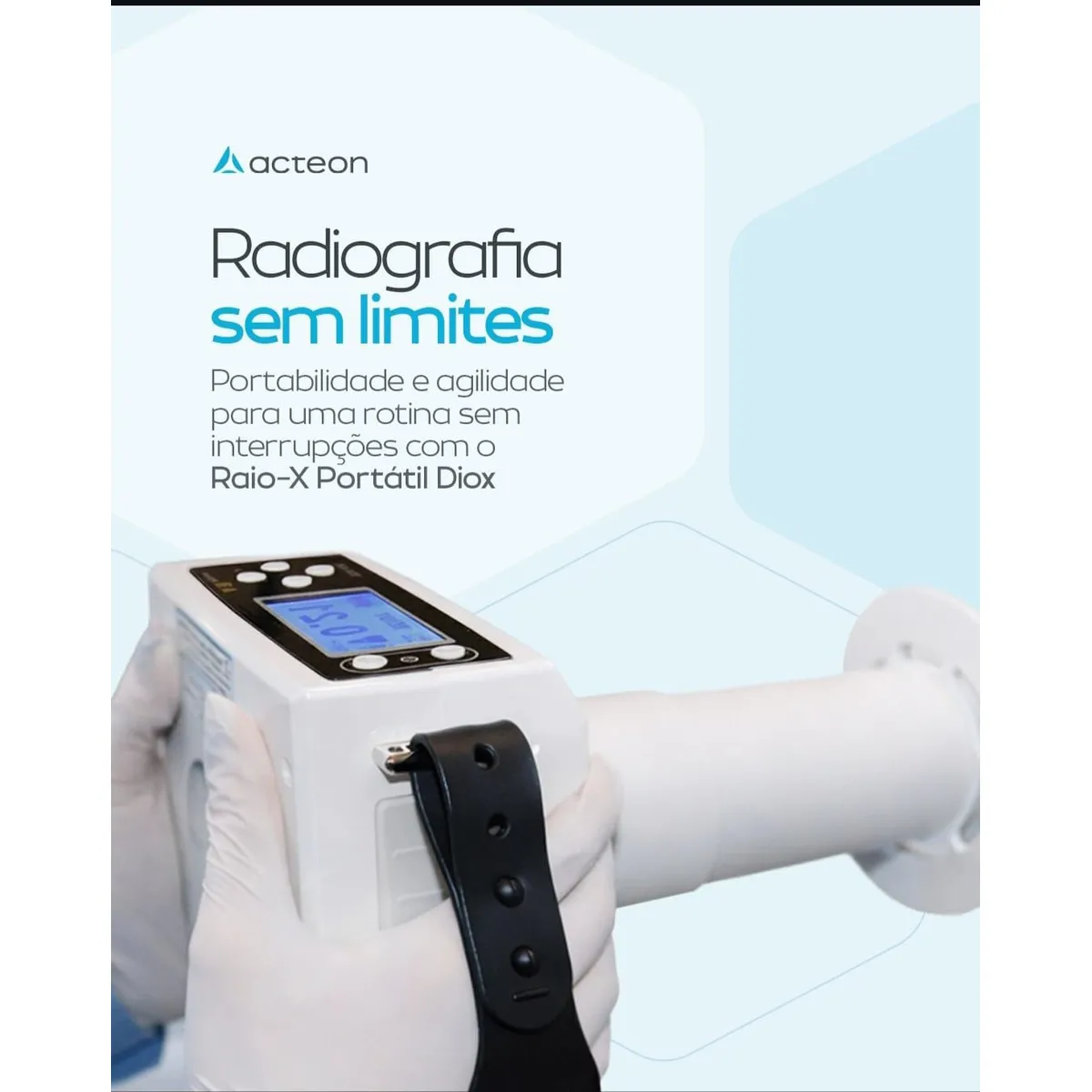 Sensor para Radiografia Digital FIT HD - 1.5 + Raio-X Portátil Díox - ACTEON