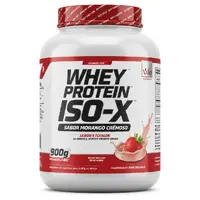 Whey Protein Isolado ISO-X 900g - PowerLabs (Sabor Morango Cremoso) - imagem 1