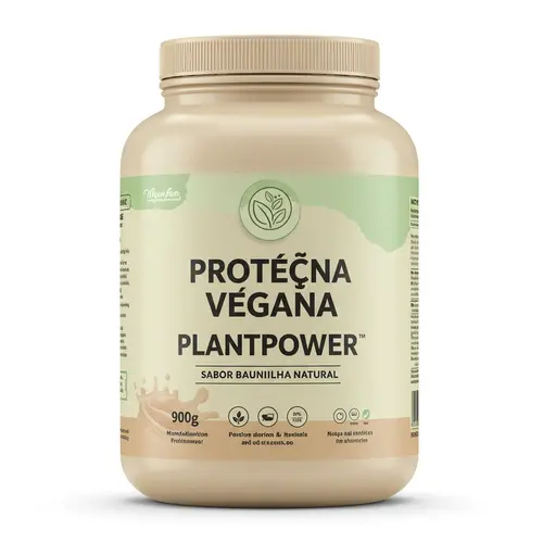 Proteína Vegana PlantPower 900g - GreenFuel (Sabor Baunilha Natural)