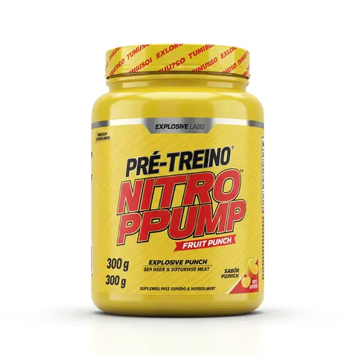 Pré-Treino NitroPump 300g - Explosive Labs (Sabor Fruit Punch)