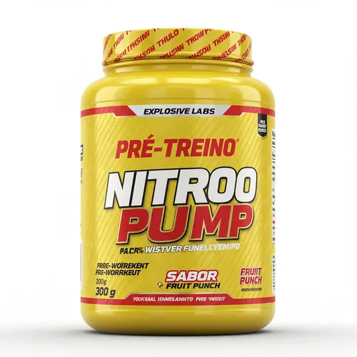 Pré-Treino NitroPump 300g - Explosive Labs (Sabor Fruit Punch)