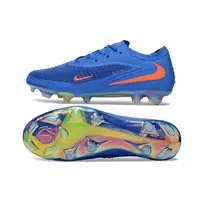 Chuteira Campo Nike Phantom GX 3 Elite FG Azul e Laranja - imagem 3