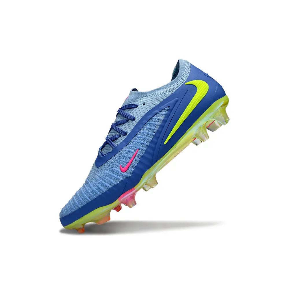 Chuteira Campo Nike Phantom GX 3 Elite FG Azul, Verde e Rosa