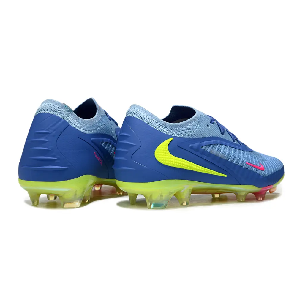 Chuteira Campo Nike Phantom GX 3 Elite FG Azul, Verde e Rosa