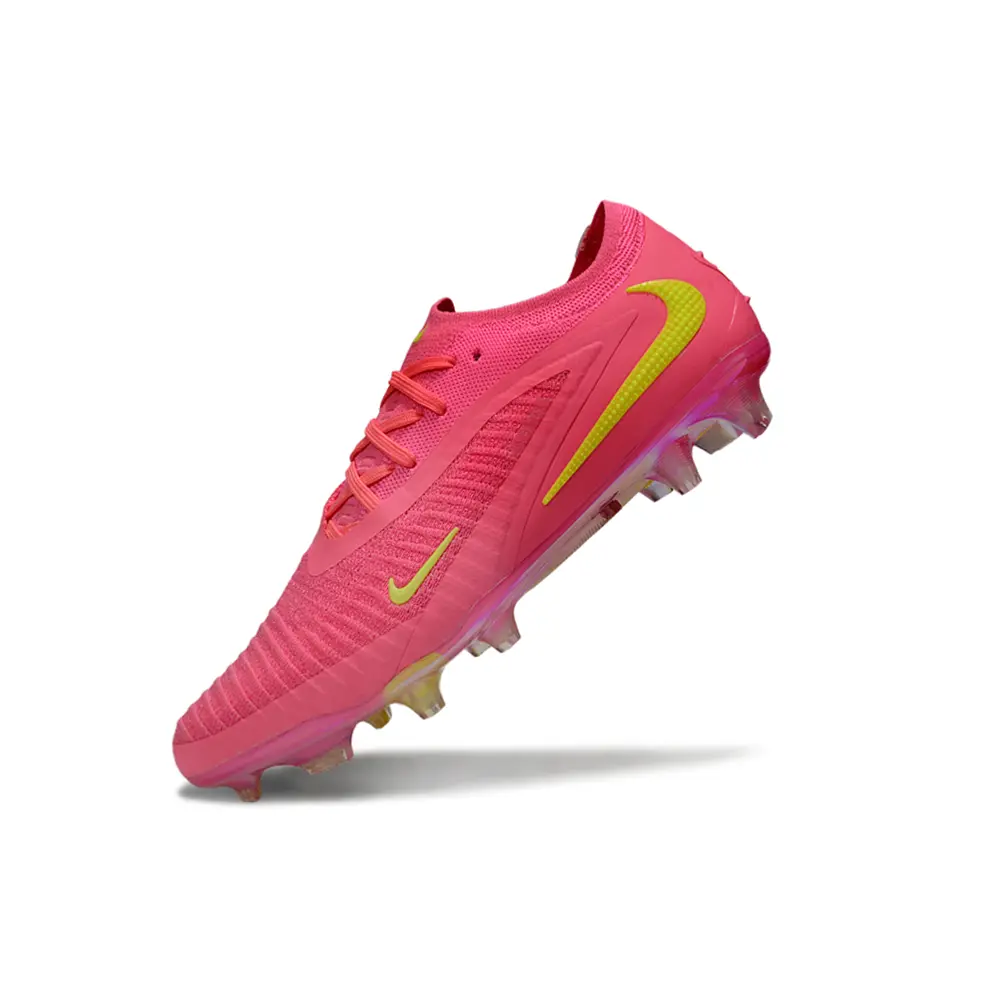 Chuteira Campo Nike Phantom GX 3 Elite FG Rosa e Verde