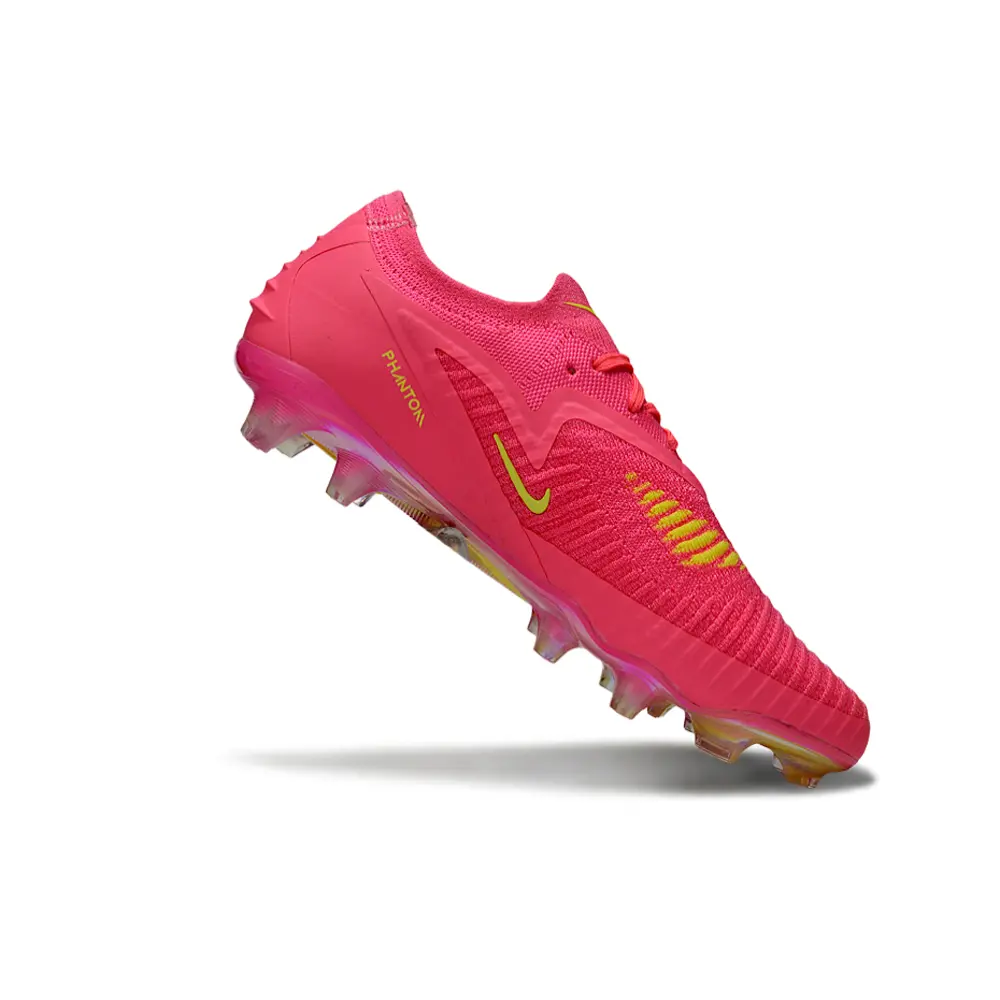 Chuteira Campo Nike Phantom GX 3 Elite FG Rosa e Verde