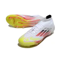 Chuteira Campo Adidas F50 Cano Médio FG Branca e Laranja - imagem 6