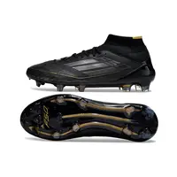 Chuteira Campo Adidas F50 Cano Médio FG Preto e Dourado - imagem 3