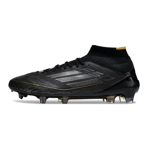 Chuteira Campo Adidas F50 Cano Médio FG Preto e Dourado - Day Spark Pack
