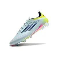 Chuteira Campo Adidas F50 FG Azul, Rosa e Amarelo - imagem 4
