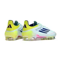 Chuteira Campo Adidas F50 FG Azul, Rosa e Amarelo - imagem 6