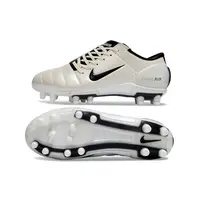 Chuteira Campo Nike Total 90 FG Bege e Preta - imagem 2