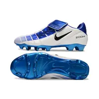 Chuteira Campo Nike Total 90 FG Branca e Azul - imagem 6