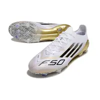 Chuteira Campo Adidas F50 FG Branca e Dourada - imagem 5