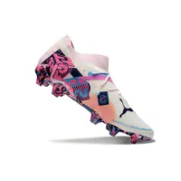 Chuteira Campo Puma Future 7 FG Branca, Azul e Rosa - imagem 5