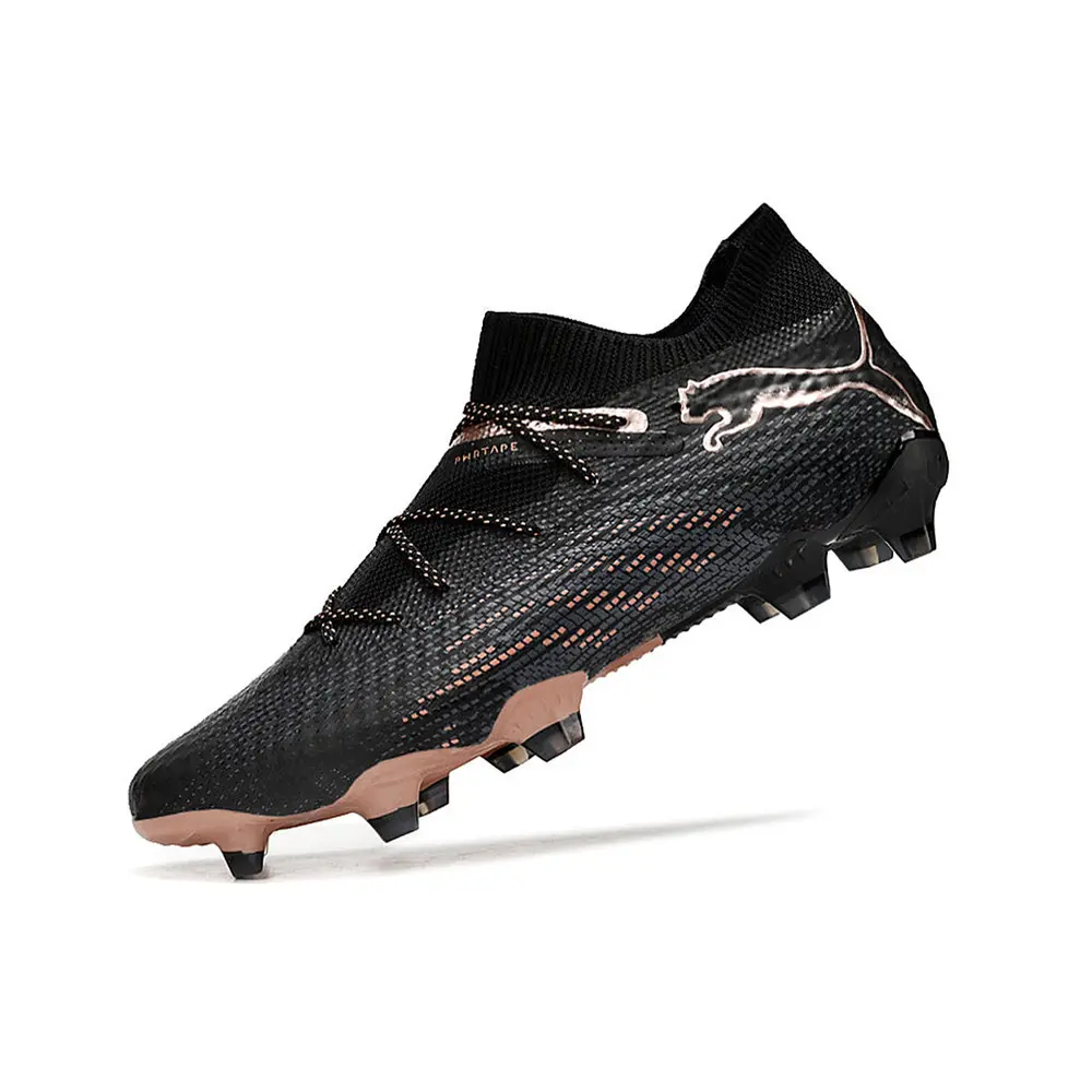 Chuteira Campo Puma Future 7 FG Preto e Bronze