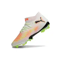 Chuteira Campo Puma Future 8 FG Branca, Laranja e Verde - imagem 5