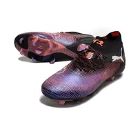 Chuteira Campo Puma Future 8 FG Preta, Vermelho e Roxo - imagem 4