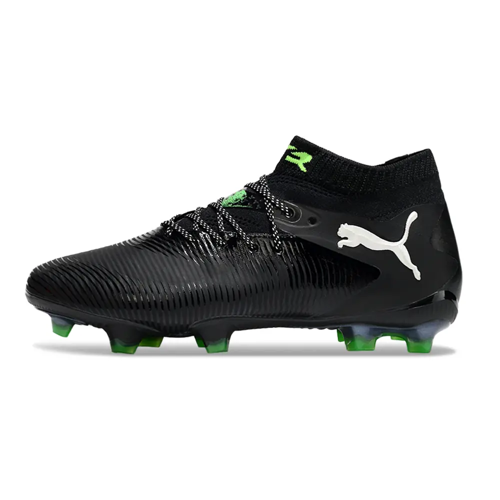 Chuteira Campo Puma Future 8 FG Preto e Verde