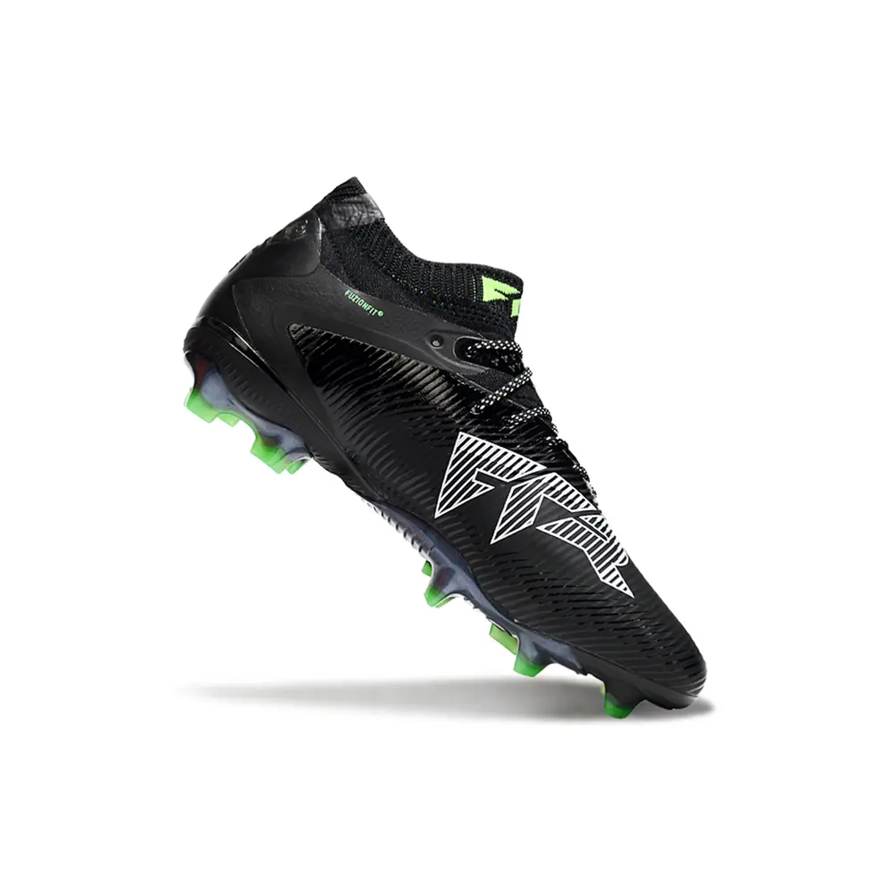 Chuteira Campo Puma Future 8 FG Preto e Verde
