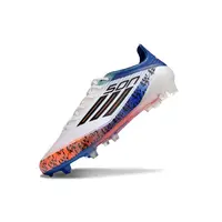 Chuteira Campo Adidas F50 FG Branca, Azul e Laranja - imagem 5