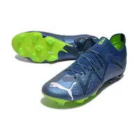 Chuteira Campo Puma Future Ultimate FG Azul e Verde - imagem 5