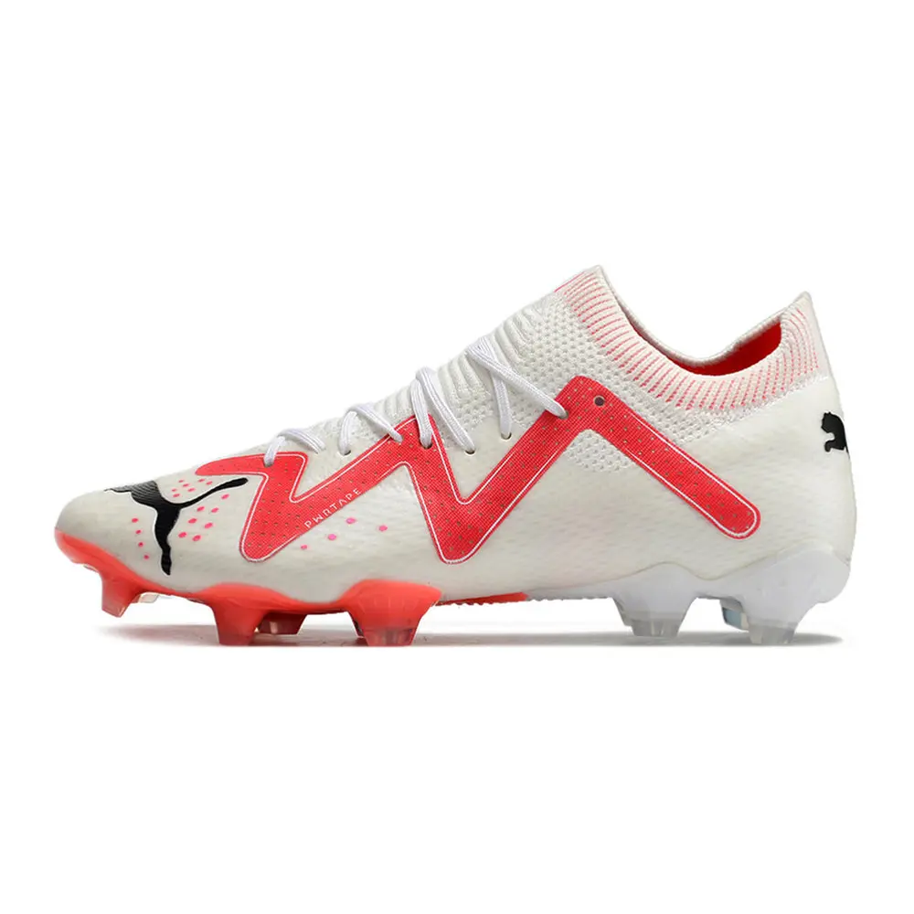 Chuteira Campo Puma Future Ultimate FG Branca e Rosa