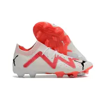 Chuteira Campo Puma Future Ultimate FG Branca e Rosa - imagem 3