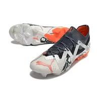 Chuteira Campo Puma Future Ultimate FG Branca, Prata e La... - imagem 5