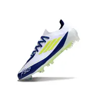 Chuteira Campo Adidas F50 FG Branca, Azul e Verde - imagem 4