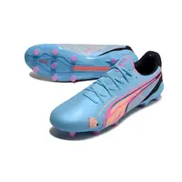Chuteira Campo Puma King Ultimate FG Azul e Rosa - imagem 4