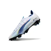 Chuteira Campo Puma Ultra 5 Ultimate FG Branca e Azul - imagem 5