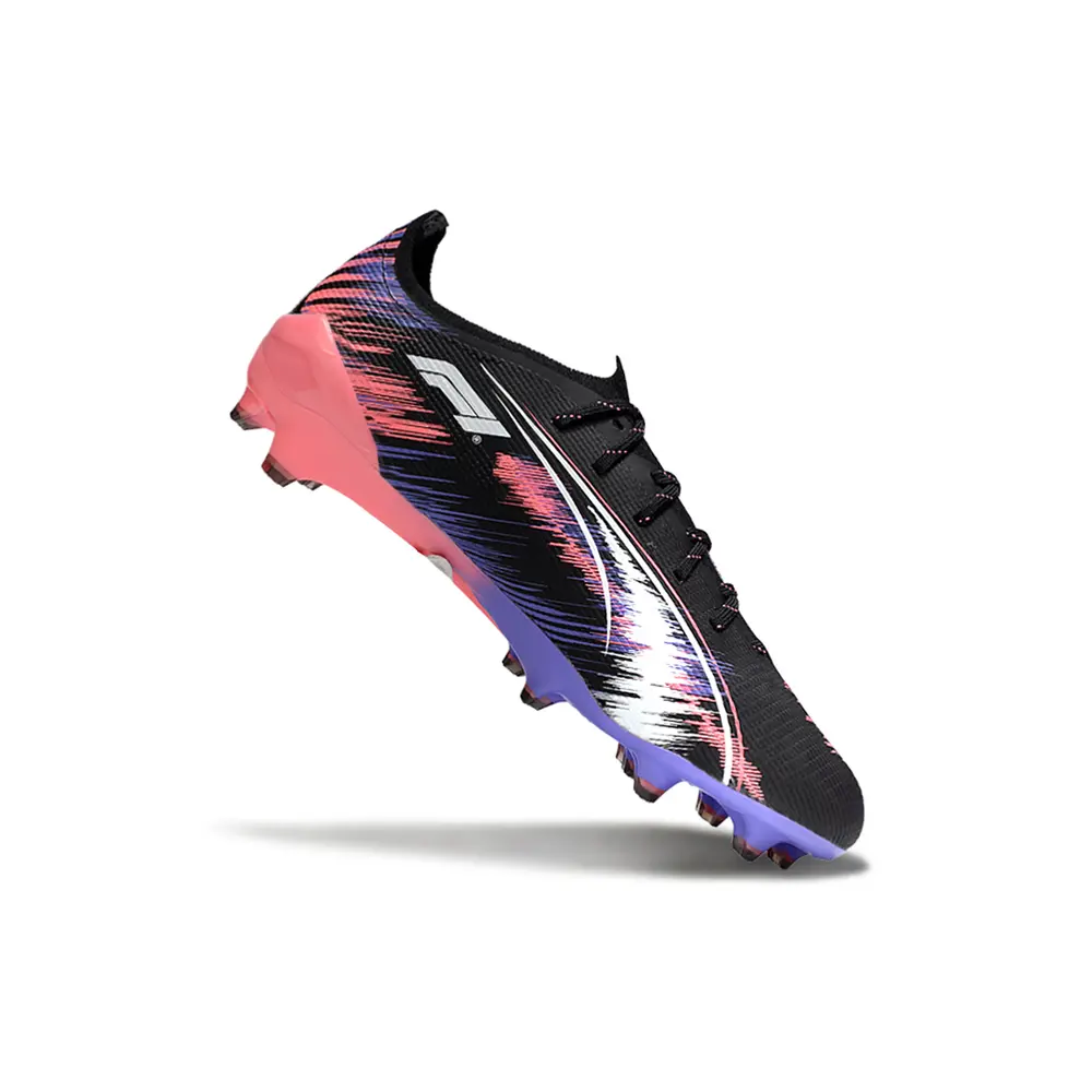 Chuteira Campo Puma Ultra 5 Ultimate FG Preto, Rosa e Roxo