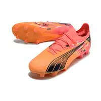 Chuteira Campo Puma Ultra Ultimate FG Laranja e Rosa - imagem 4
